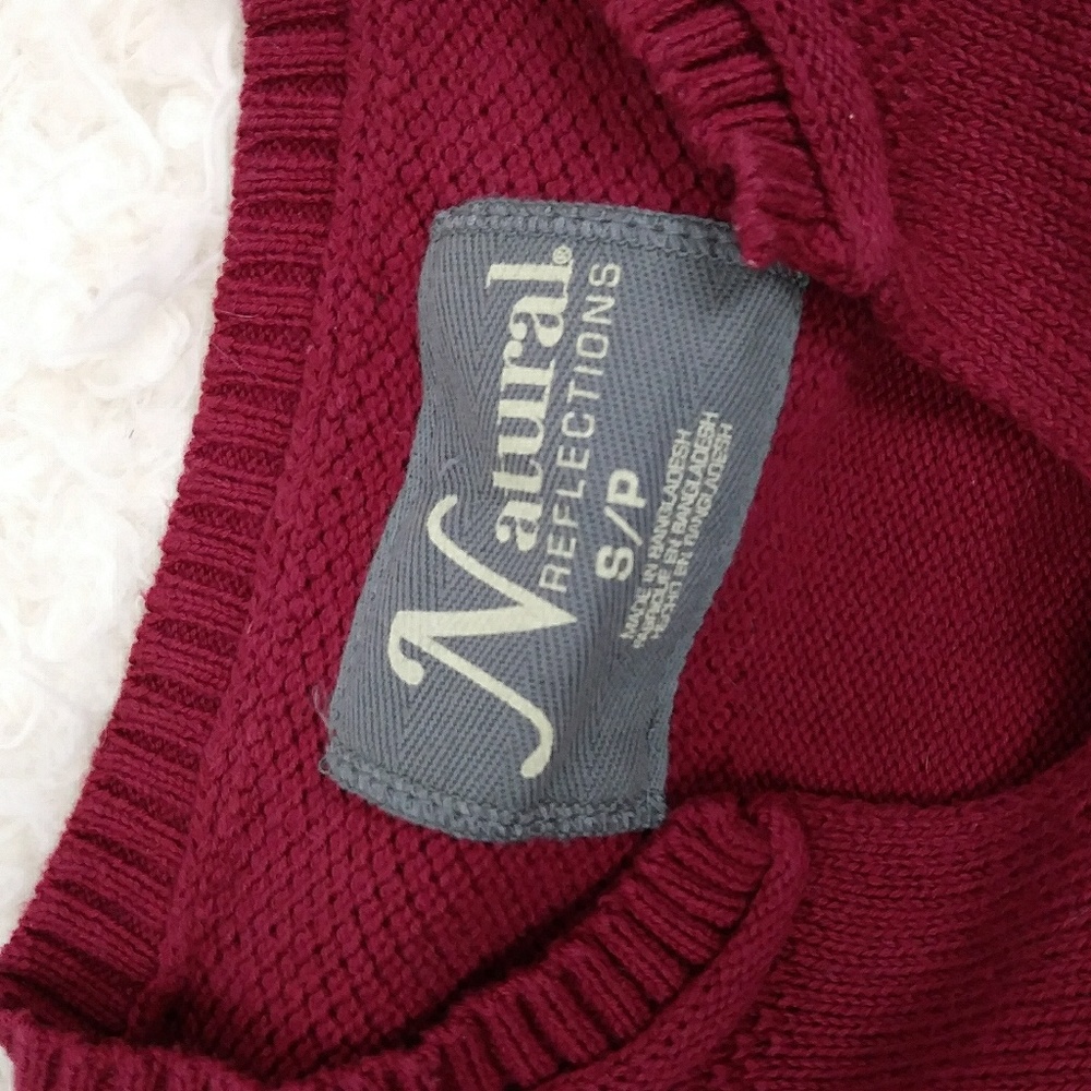 3/20$Cotton blend knit sweater fall pocket size SP - Picture 8 of 8